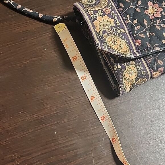 Vera Bradley small cross body velcro closure purse wallet clutch - Picture 8 of 9